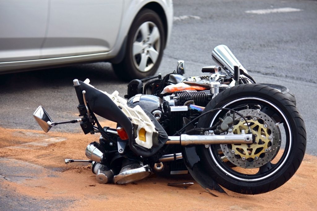Motorcycle Wreck in Redlands, CA.